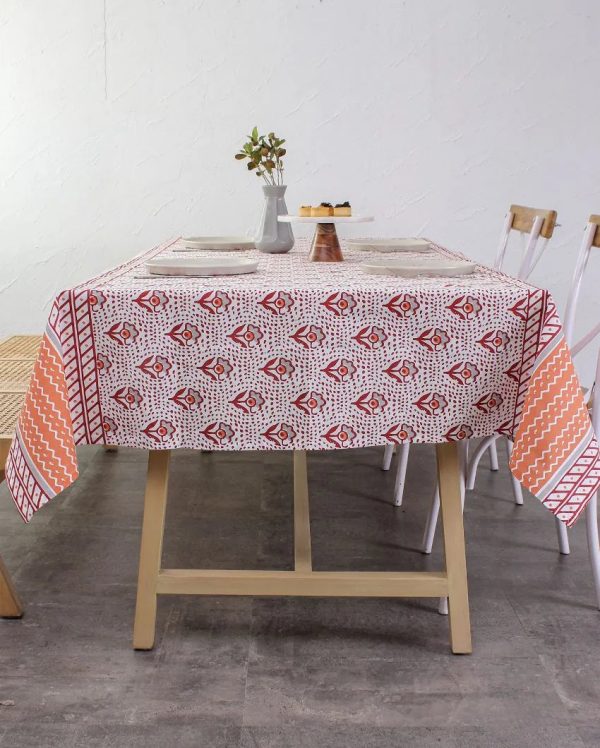 Sarovar Cotton Table Cover | 55 x 86 inches Hot on Sale