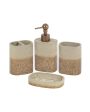 Whimsical Soap Dispenser, Toothbrush Holder, Soap Dish & Tumbler Bath Set | Set of 4 Pcs Supply