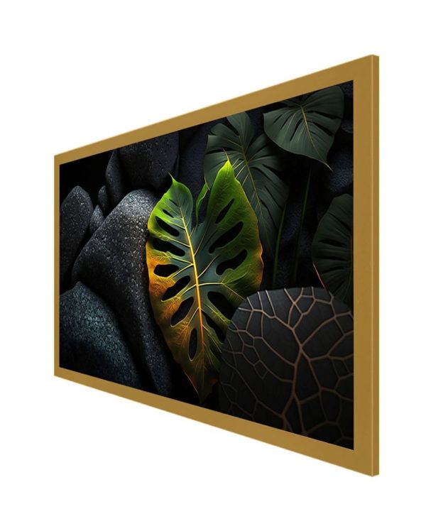 Tropical Leaves Floating Frame Canvas Painting Online Sale