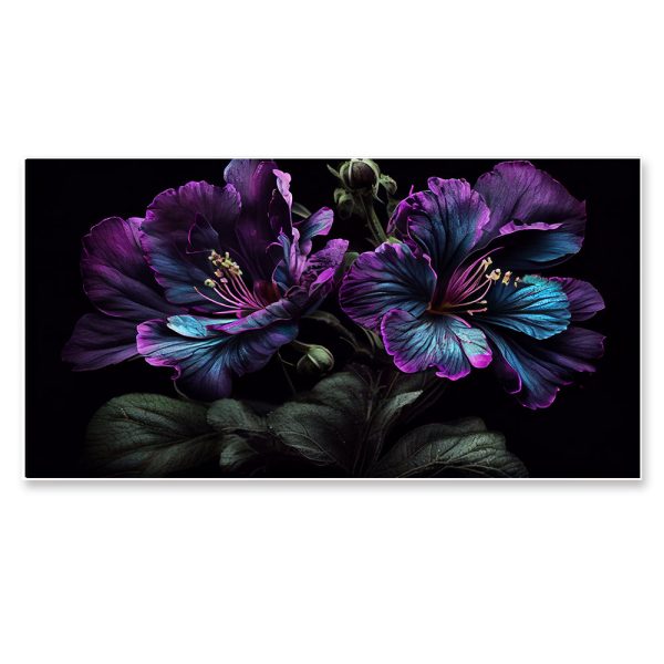 Floral Elegance Canvas Painting With Floating Frame Hot on Sale