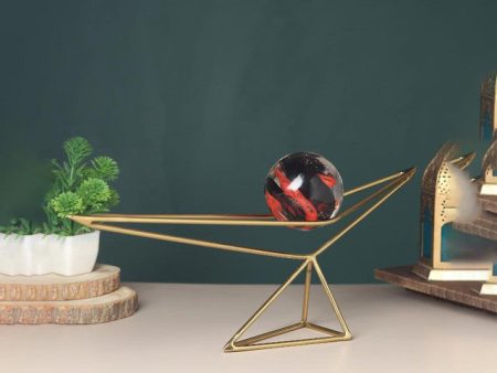 Orb S Triangular Nexus With Glass Ball | 17 x 3 x 6 inches Online Hot Sale