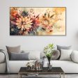 Elegant Flower Canvas Wall Painting With Frame For Cheap