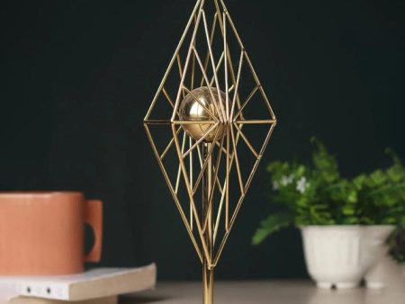 Beautiful Steel Diamond Prism For Decor | 4 X 3 X 13 inches Online