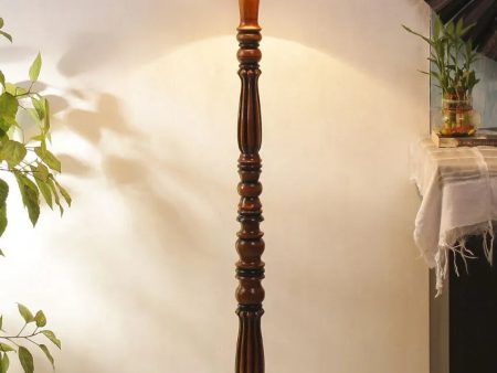 Lavish Jute Wooden Floor Lamp | 5 Feet Online Hot Sale