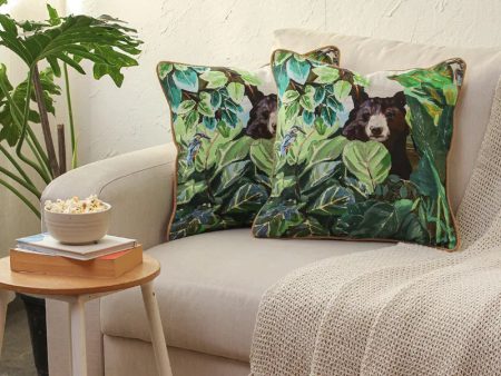 Namdapha Cotton Cushion Covers | Set of 2 | 16 x 16 Inches Online Hot Sale