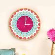 Timeworn Artistic Colorful MDF Wall Clock |  11.5 inches on Sale