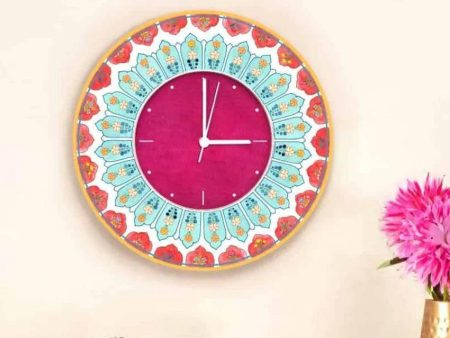 Timeworn Artistic Colorful MDF Wall Clock |  11.5 inches on Sale