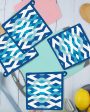 Blue Printed Oven Microwave Pot Holders | Set of 4 | 9 X 9 inches on Sale