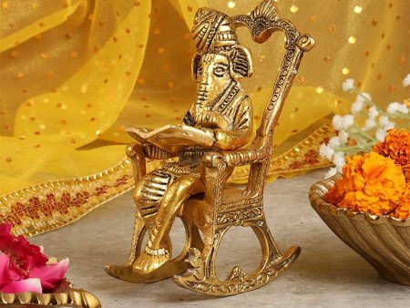 Lord Ganpati Ji Idol Metal Showpiece | 3 x 4 x 6 inches Online Hot Sale