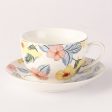 Ceramic Pastel Cups & Saucers | Set of 2 Hot on Sale