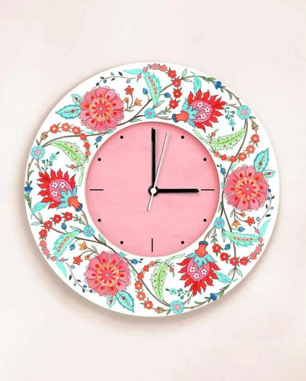 Modern Artistic Blooming MDF Veli Wall Clock | 11.5 inches Online Hot Sale