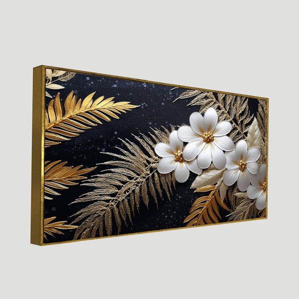 Vintage Floral Canvas Wall Painting Discount