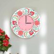 Modern Artistic Blooming MDF Veli Wall Clock | 11.5 inches Online Hot Sale