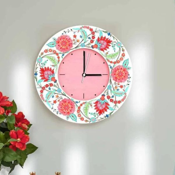 Modern Artistic Blooming MDF Veli Wall Clock | 11.5 inches Online Hot Sale