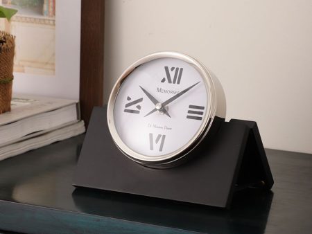 Varner Aluminium Table Clock | 8 x 2 x 6 inches Discount