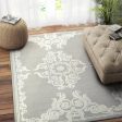 Traditional Hand Tufted Wool Carpet Classic and Stylish | Grey | 5 x 8 Feet Hot on Sale