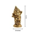 Golden Lord Ganesha Idol Statue | 2.5 x 6 inches Supply