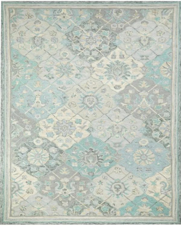 Suzani Hand Tufted Wool Carpet Vibrant and Cultural | 5 x 8 Feet Online now