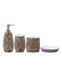 Unique Soap Dispenser, Toothbrush Holder, Soap Dish & Tumbler Bath Set | Set of 4 Pcs on Sale