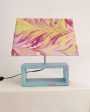 Abstract Marbling Design Wooden Table Lamp Sale