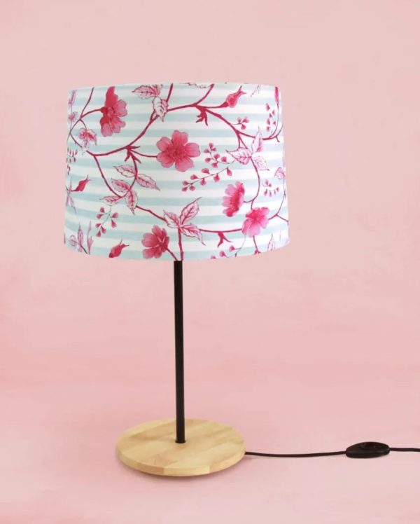 Cherry Blossom Drum Wooden Table Lamp Discount