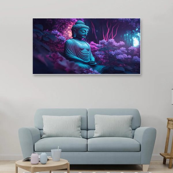 Buddha In Bloom Canvas Art Wall Painting Online