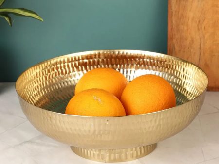 Gold Modern Decorative Bowl  | 10 x 4 inches Fashion