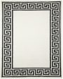 Greek Key Hand Tufted Wool Carpet Stylish and Classic| Ivory | 5 x 8 Feet Sale