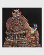 Madurai Shikhara Framed Textile Art | 24 X 24 inches on Sale