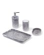 Luxurious Soap Dispenser, Tray, Soap Dish & Tumbler Bath Set | Set of 4 Pcs Cheap