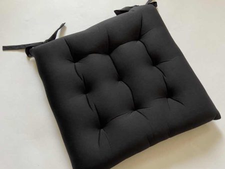 Black Polyester Cushion Cover For Rocking Chair | 16 x 16 inches Cheap