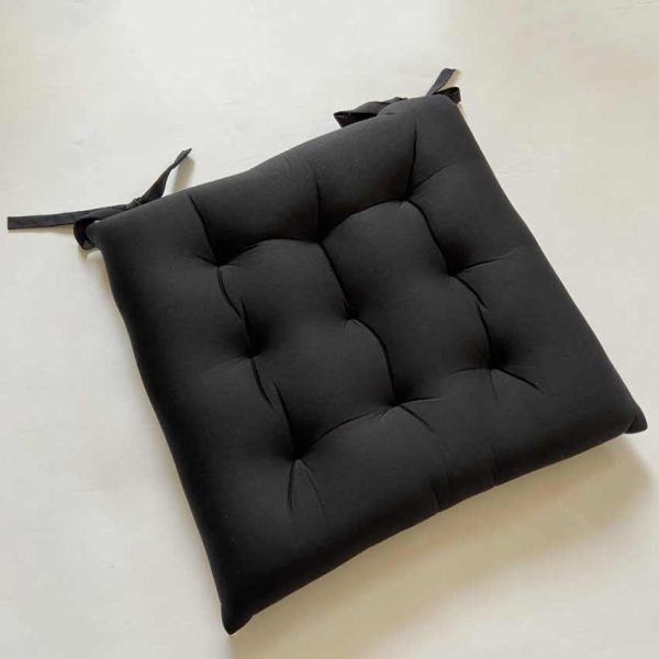 Black Polyester Cushion Cover For Rocking Chair | 16 x 16 inches Cheap