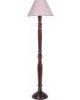 Blooms Cotton Conical Wooden Floor Lamp | 12 X 55 inches For Cheap