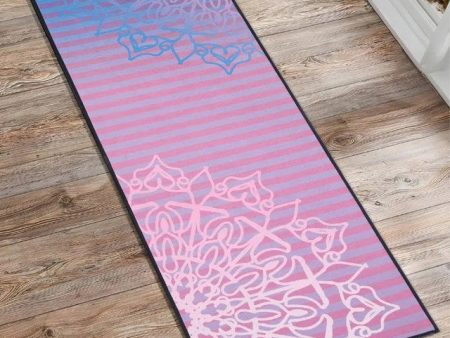 Purple Non Slip Polyester Yoga Mat | 70 x 23 inches Discount