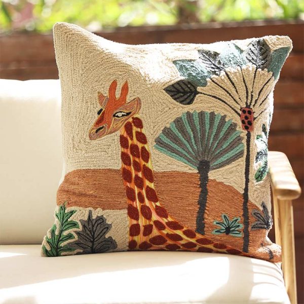 Aabha Cotton Cushion Cover | 20 x 20 inches on Sale