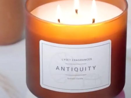 Antiquity Glass Jar Scented Candle | 10.2 x 10.2 cm   4 x 4 inches Cheap