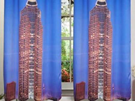 Blackout Printed Polyester Window Curtains | Set Of 2 | 5 Ft Fashion