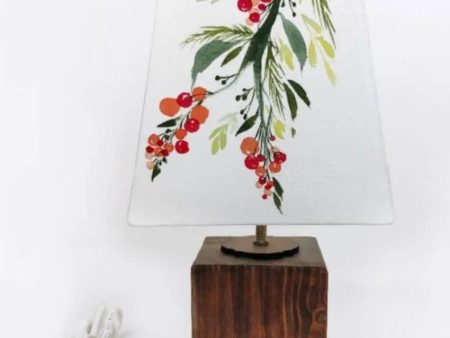 Berry Bunch Shaded Empire Cotton Table Lamp Discount