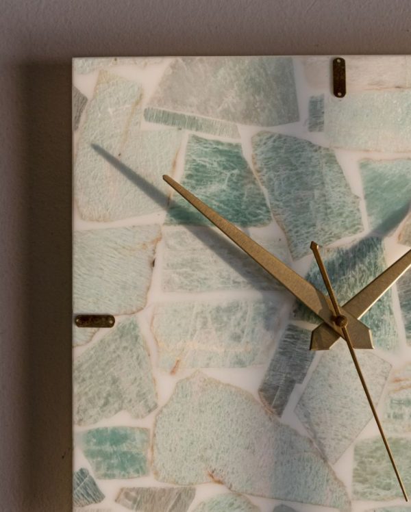 Amazonite Square Wall Clock | 10 x 10 inches For Discount