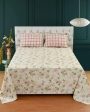 Beautiful Roses Printed Glace Cotton Bedding Set | King Size | 108 X 108 inches Supply