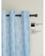 Blue Blackout Foil Curtains | Set of 2 Cheap