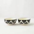 Black Moroccan Ceramic Bowl  | Set of 2 Supply