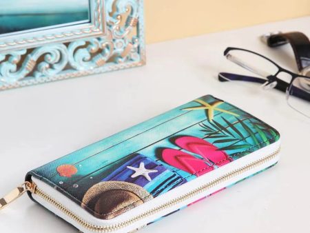 Beach Holiday Canvas Wallet | 7 x 4 inches Supply