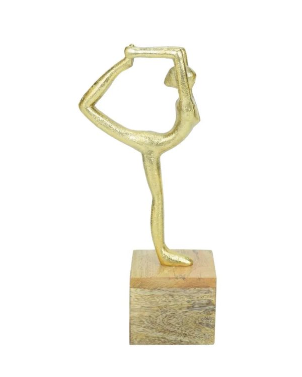 Balanced Blythe Yoga Lady Gold Figurine | 6 x 4 x 12 inches Hot on Sale