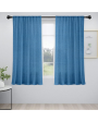 Blue Linen Sheer Curtains | Set of 2 Online