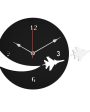 Airplane Designer Theme Wooden Wall Clock Fashion