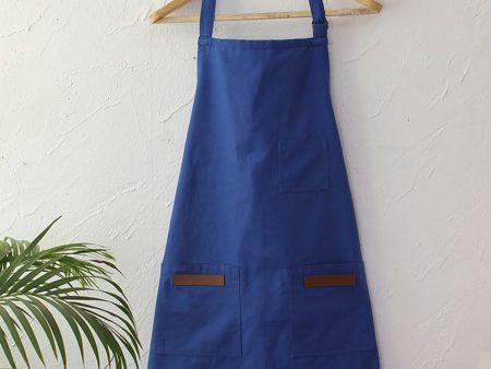 Blue Cotton Barbecue Apron Online now