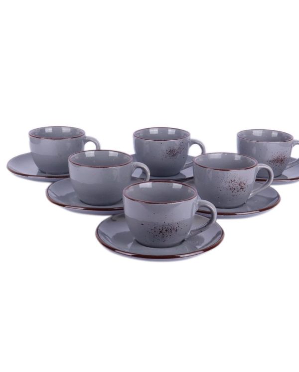 Blue Ceramic Cup and Saucer Set | 150 ML For Discount