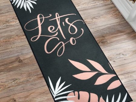 Let s Go Non Slip Polyester Yoga Mat | 70 x 23 inches Online now