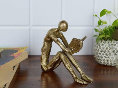 Radient Reads Gold Decor Figurine | 8 x 3 x 7 inches Fashion